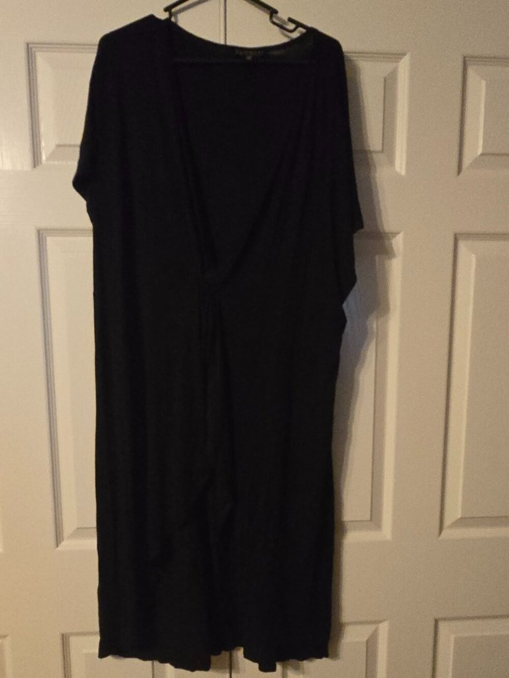 Eloquii black knit tunic overpiece